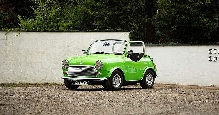 MINI Shorty 1978 года радикальный дизайн-эксперимент. Укороченный, без крыши, но с сохраненной функциональностью. Минимализм в чистом виде.