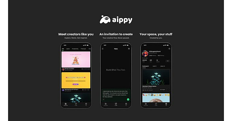 Aippy первое мобильное приложение для создания проектов с ИИ без кода. Голосовые команды, генерация контента и модификация чужих работ.