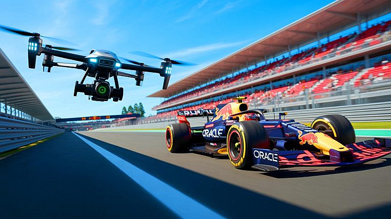 Дрон-камера RedBull развивает 360 кмч, снимая гонки с невероятной четкостью. Технология Dutch Drone Gods открывает новые ракурсы для автоспорта и кинопроизводства.