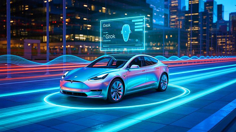 Tesla внедряет Grok от xAI: голосовой ИИ-ассистент для машин. Обновление добавит ChatGPT-подобный функционал в электрокары.