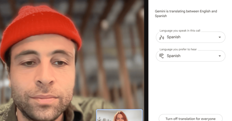 Google Meet теперь переводит речь в реальном времени с сохранением интонации и эмоций благодаря ИИ Gemini. Доступны английский и испанский, скоро добавят новые языки.