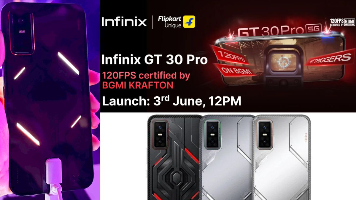 Infinix GT 30 Pro игровой смартфон с AMOLED-экраном 144 Гц, Dimensity 8350 Ultimate, камерой 108 МП и батареей 5500 мАч. В Индии ожидается по цене ниже 25 000 рупий.