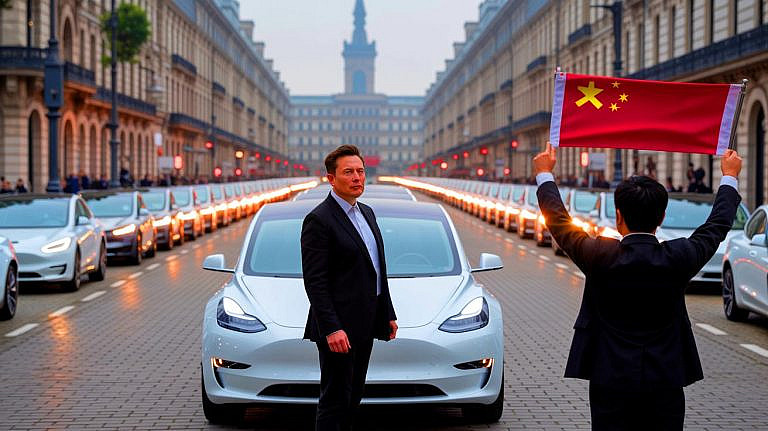 BYD впервые обогнал Tesla по продажам электромобилей в Европе, достигнув рекордной доли рынка в 26. Китайский прорыв на фоне новых пошлин.