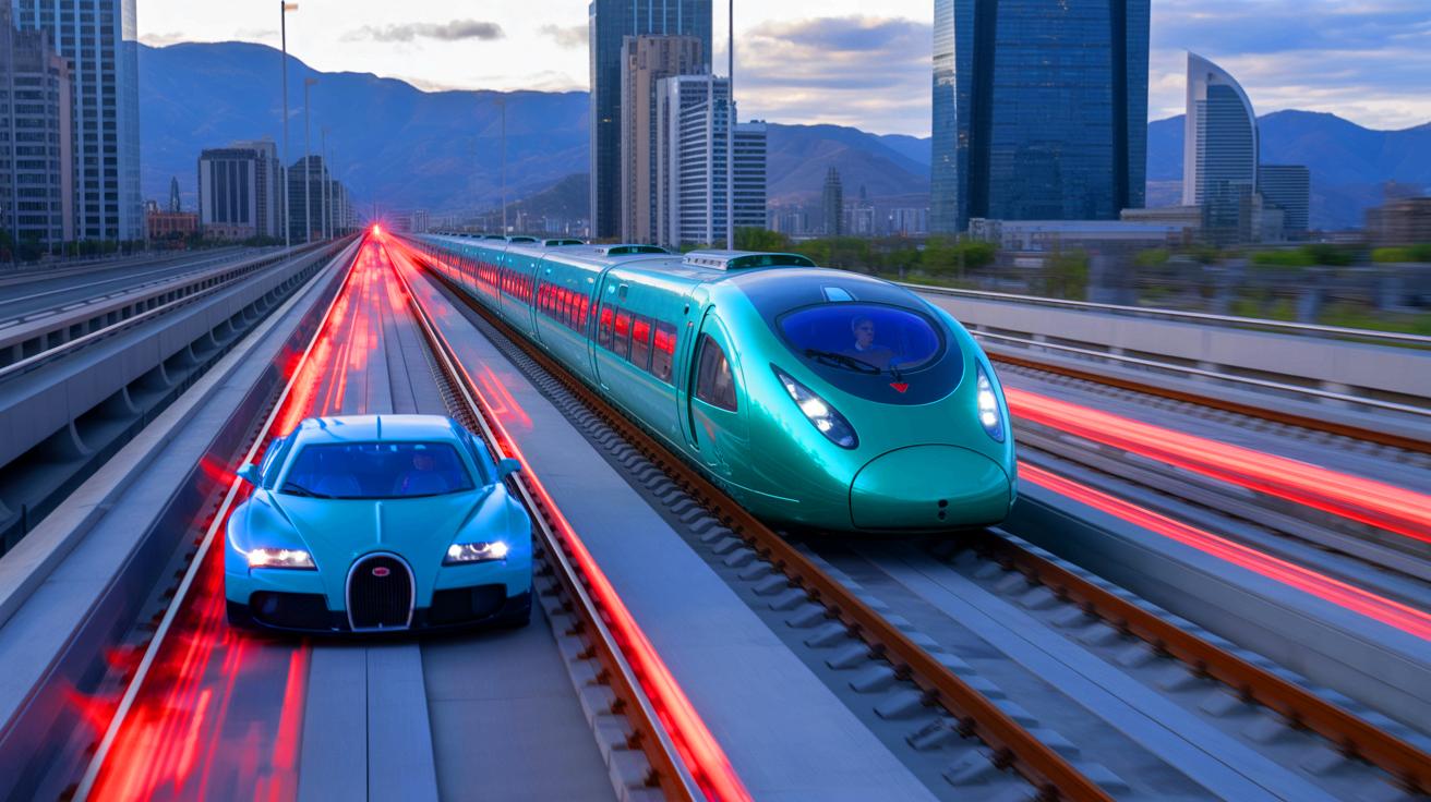 Китайский поезд maglev разогнался до 623 кмч в вакуумной трубе. Технология будущего от CASIC: левитация и сверхскорости.