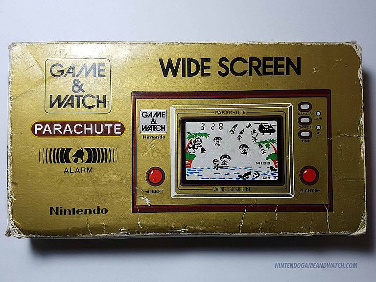 Классическая игра Parachute для Nintendo Game Watch: спасайте парашютистов от акул. Минималистичная графика и ностальгия по ранним портативным развлечениям.