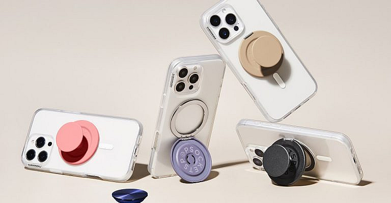 PopSockets представила новый MagSafe-держатель Kick-Out Grip and Stand с удобной складной конструкцией для вертикального положения телефона. Совместим с iPhone и Android.