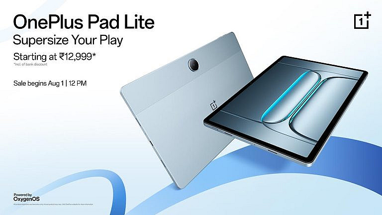 OnePlus Pad Lite: бюджетный планшет с 11-дюймовым экраном, Helio G100, 9340 мАч батареей и ценой от 12 999 рупий. В продаже с 1 августа.
