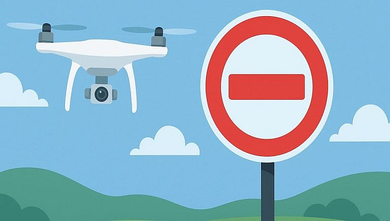 Геозонирование дронов с помощью 6G: защита от столкновений и запрещенных зон с миллиметровыми волнами.