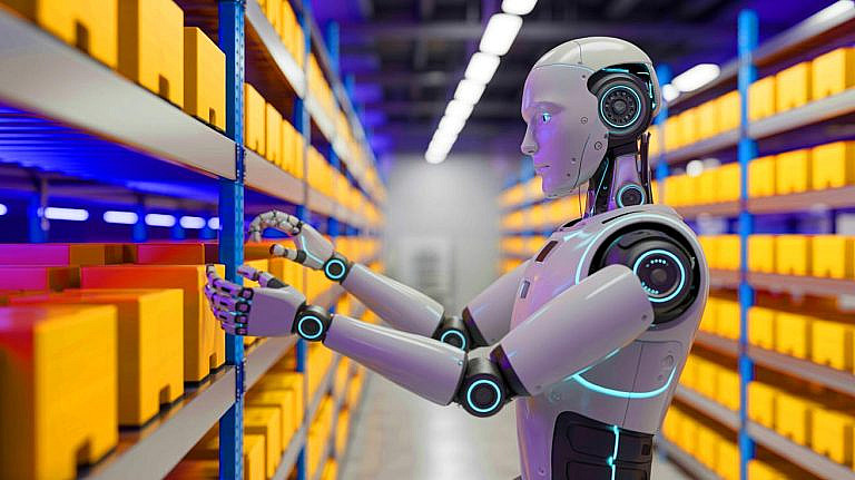 Робот-гуманоид KR1 от Kinisi Robotics с автономной навигацией и грузоподъемностью до 10 кг будущее логистики и автоматизации складов.
