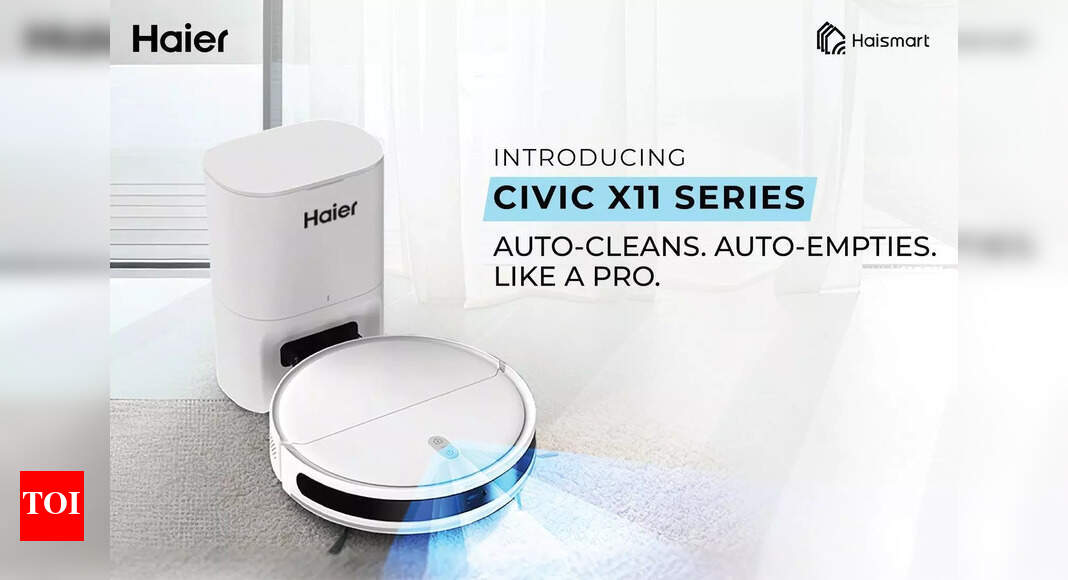 Новые роботы-пылесосы Haier CIVIC X11 с лазерной навигацией: мощное всасывание, умная уборка и интеграция с приложением HaiSmart. Доступны в Индии.