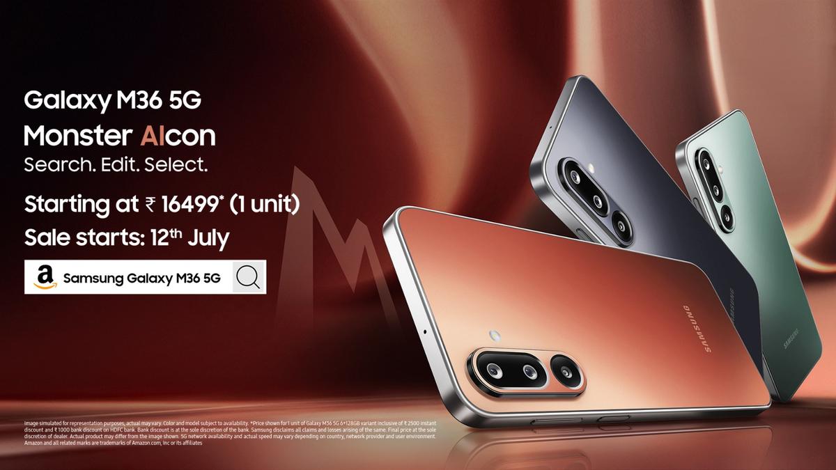 Samsung Galaxy M36 5G с 6,7-дюймовым Super AMOLED, Exynos 1380, 50 МП камерой и 5000 мАч батареей. Продажи с 12 июля от 17 499 рупий.