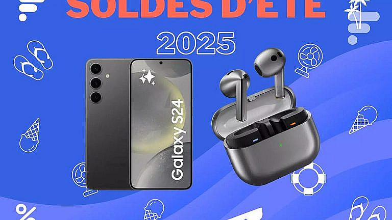 Набор Samsung Galaxy S24 и Galaxy Buds 3 за 449 вместо 801,99. Летние распродажи во Франции до 22 июля. Экономия более 350.