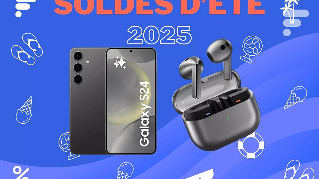 Набор Samsung Galaxy S24 и Galaxy Buds 3 за 449 вместо 801,99. Летние распродажи во Франции до 22 июля. Экономия более 350.