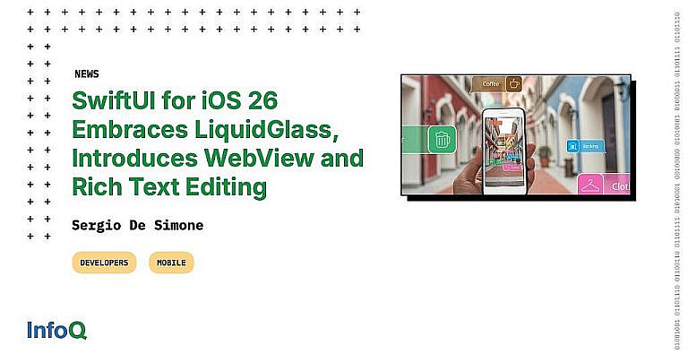 Обновленный SwiftUI для iOS 26: WebView, форматированный текст, Liquid Glass и 3D-графика. Главные новинки и улучшения фреймворка.
