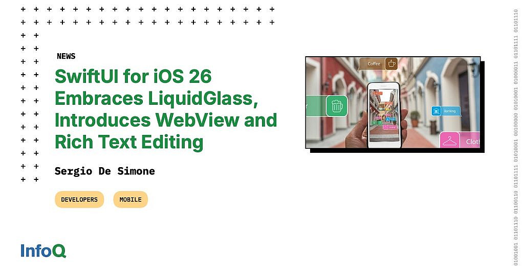 Обновленный SwiftUI для iOS 26: WebView, форматированный текст, Liquid Glass и 3D-графика. Главные новинки и улучшения фреймворка.