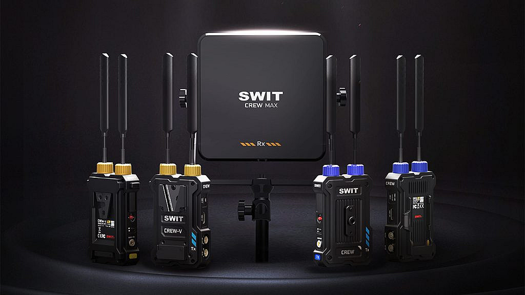 SWIT CREW беспроводная система передачи видео 1080p 60fps с задержкой 32 мс, дальностью до 3 км, поддержкой H.265 и AES-256. Цена от 2,899.