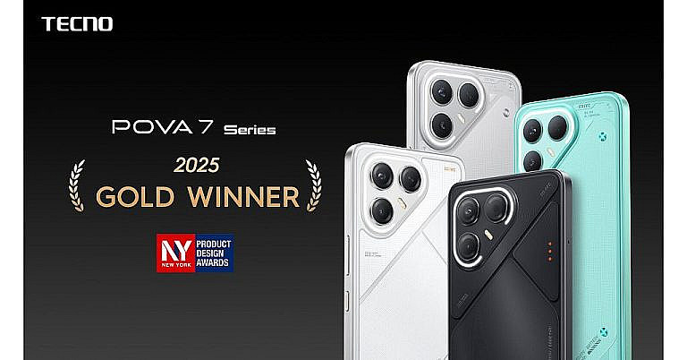 Смартфоны TECNO POVA 7 Series получили престижные награды за дизайн, сочетая футуристичный стиль, мощные характеристики и инновационные технологии.
