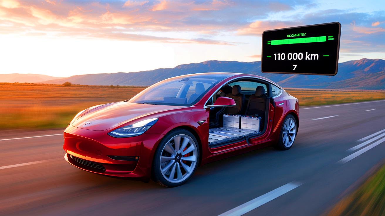 Тесла Model 3 сохранила 86 ёмкости батареи после 110 000 км пробега. Результаты теста впечатляют и подтверждают долговечность аккумуляторов.