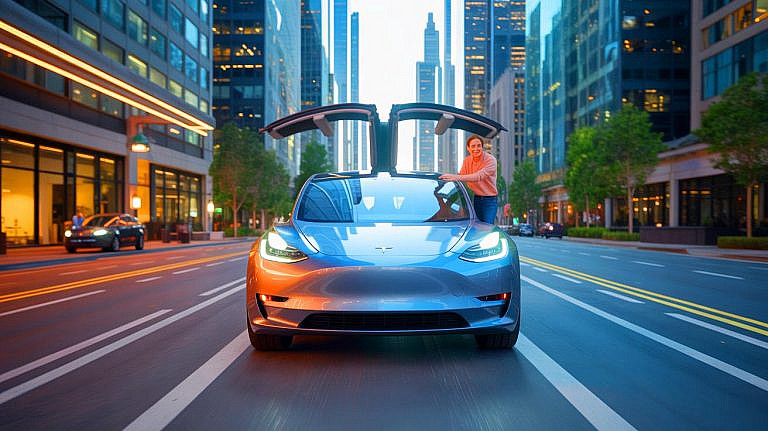 Tesla совершила первую автономную доставку Model Y без водителя. Full Self-Driving преодолел маршрут от завода до клиента за 30 минут. Прорыв в логистике будущего.