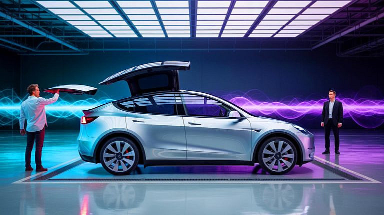 Tesla Model Y с гибридной установкой HyperHybrid: расход 2 л100 км, запас хода без зарядок. Идеально для дальних поездок.
