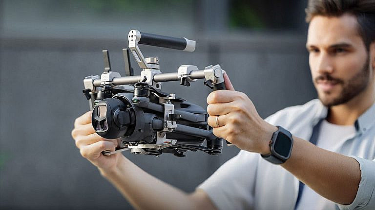 Tilta выпустила держатель для DJI Mavic 4 Pro, превращающий дрон в ручную камеру. Модульная конструкция с креплениями и холодным башмаком. Цена: 125.