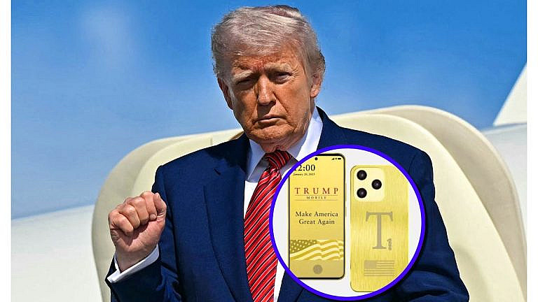 Трампы запускают мобильного оператора T1 Mobile и смартфон T1 с золотым корпусом. Тариф 47 Plan за 47,45 в месяц.