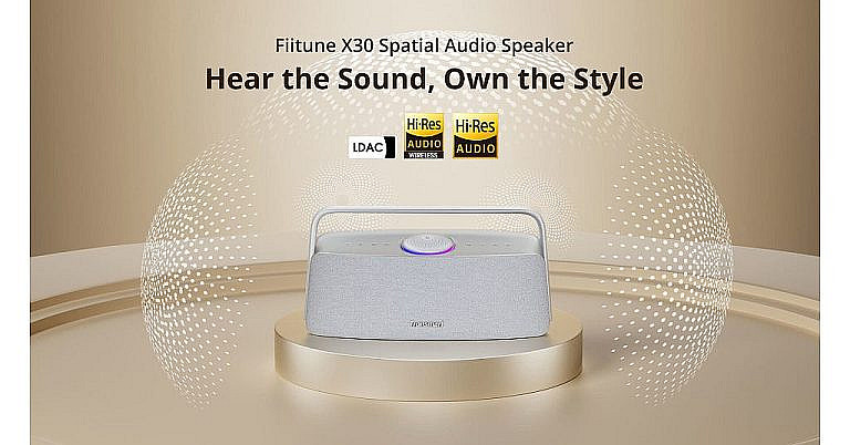 Tronsmart Fiitune X30 домашняя акустика с поддержкой Hi-Res Audio и пространственного звука. Мощность 80 Вт, до 14 часов работы.