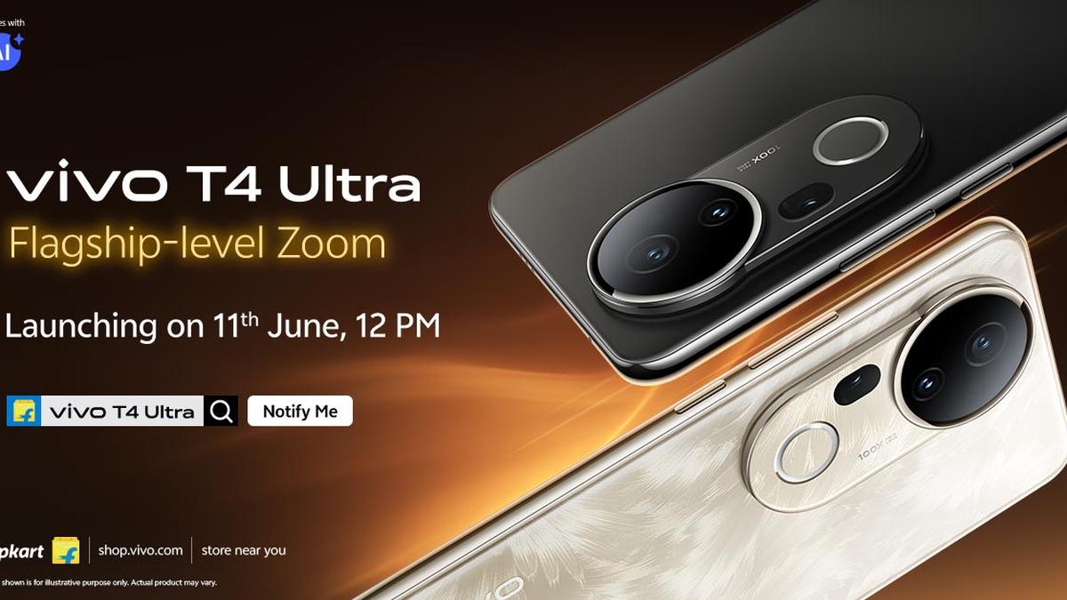 Vivo T4 Ultra с AMOLED-экраном 120 Гц, камерами 50 Мп и батареей 6000 мАч. Презентация 11 июня, продажи на Flipkart.