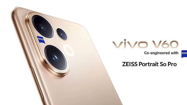 Vivo V60 5G выйдет в Индии 12 августа: AMOLED 120 Гц, Snapdragon 7 Gen 4, камеры ZEISS и батарея 6500 мАч с зарядкой 90 Вт.
