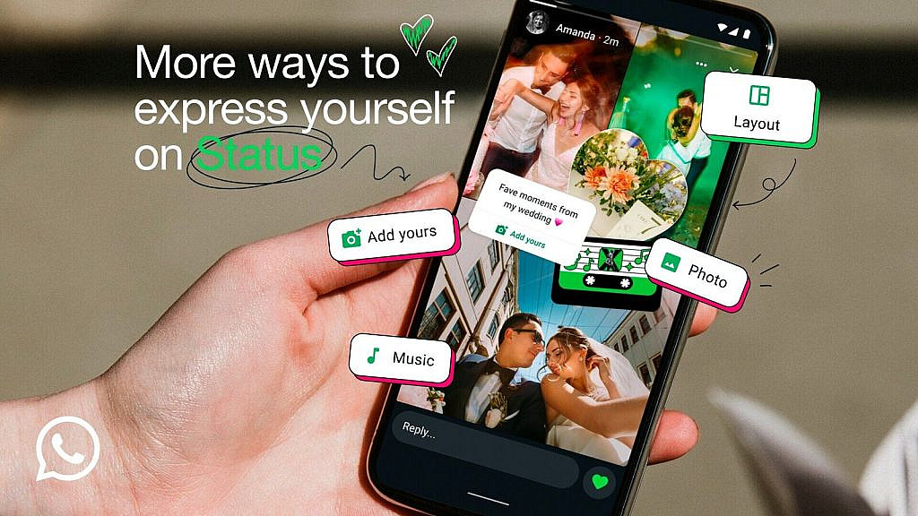 WhatsApp обновил Status: коллажи, музыкальные стикеры, фотостикеры и Add Yours. Новые функции делают статусы креативнее и увлекательнее.