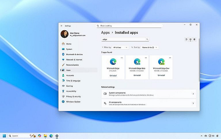 Microsoft внедряет в Windows 11 эксклюзивные функции для Европы: удаление Edge, экспорт данных Recall, настройки браузера и смена поисковика.