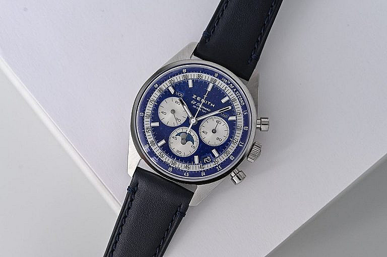 Zenith Chronomaster Original Triple Calendar с лазуритовым циферблатом: исторический дизайн 1969 года и современные технологии в корпусе 38 мм.